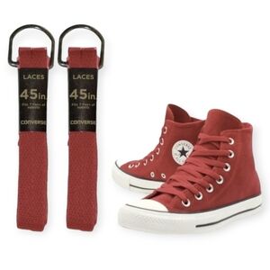 Two Pairs Converse 45" Red Shoelaces Low Tops All Star Chucks Shoe Laces